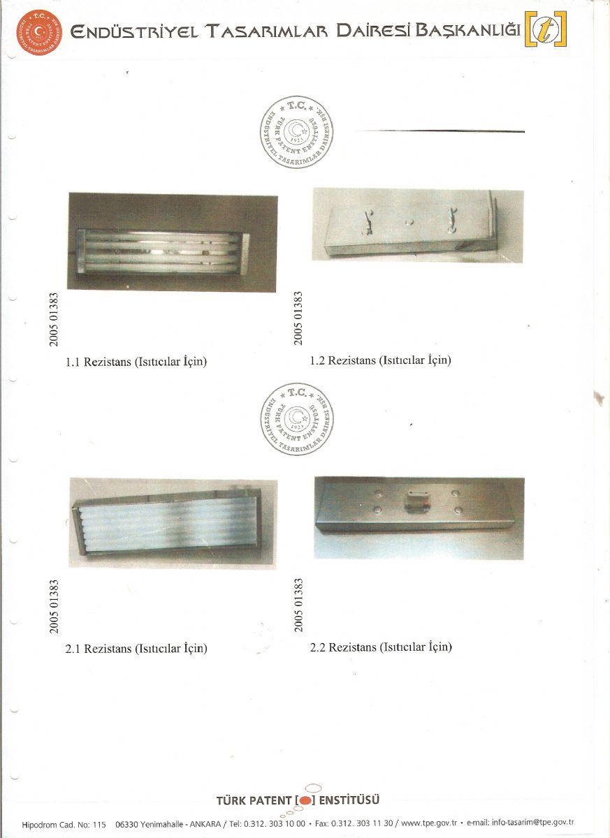 End�striyel Tasar�m Patenti